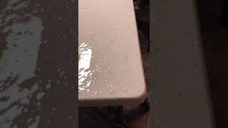 Chopping process Stone Coat Countertops [upl. by Collete]