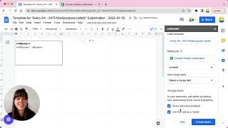 How to mail merge labels in Google Sheets [upl. by Nylarak735]