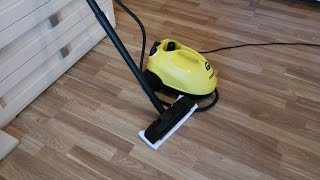 Мытьё ламината пароочистителем KARCHER [upl. by Picardi]