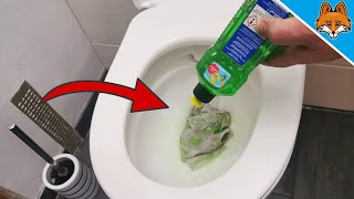 Toilet clogged Dump THIS into your Toilet to unclog it in SECONDS 💥 [upl. by Lertram287]