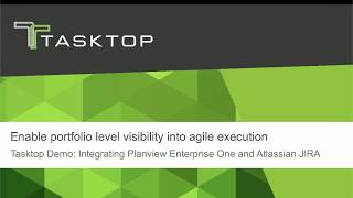 Tasktop Hub Demo Planview Enterprise One and Atlassian Jira [upl. by Kronfeld924]