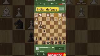 kings fianchetto opening Indian defence trap checkmate ✨trap checkmate [upl. by Nichani]