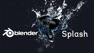 Product water splash Simulation in blender [upl. by Nnyllaf]