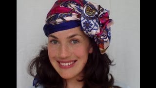 9 WAYS to wear a HAIR SCARF vintage retro Fitfully Vintage [upl. by Bibeau692]