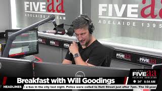 WATCH LIVE Breakfast with Will Goodings [upl. by Eniroc294]