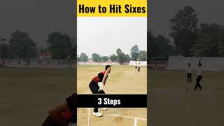 3 Easy tips to hit SIXES  CricketTips shorts youtubeshorts battingtips shortsfeed [upl. by Joselyn313]