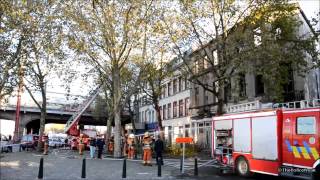 ON SCENE Gros incendie Boulevard du midi à Bruxelles [upl. by Medor]