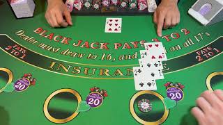 BLACKJACK 2 PLAYER SESSION 2000 BUY IN [upl. by Nahsrad]