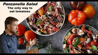 Panzanella Salad  the Best way to Enjoy Tomatoes amp Bread Together [upl. by Nodnnarb]