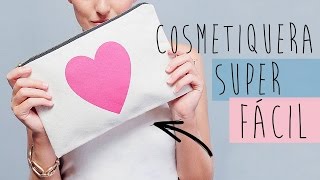 DIY  COSMETIQUERA  BOLSA DE MAQUILLAJE FÁCIL♥  Tammy Artiga [upl. by Cassella]