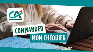 Comment commander votre chéquier   TUTO CRÉDIT AGRICOLE [upl. by Ahsir]