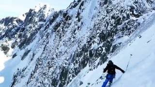 Pointe eales col des courtes à ski [upl. by Aerdnu]