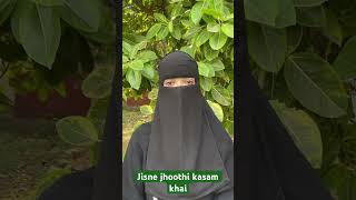 Jisne jhoothi kasam khai shortsfeed trending viral sayyada youtubeshorts allah [upl. by Dazhahs]