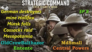 Strategic Command WW1 Icarus Mod1916 Ep 8 OldCrowBalthazor Entente vs MdSmall Central Powers [upl. by Murat]