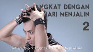 GATSBY Styling Wax Ultimate amp Shaggy  Mohawk Style [upl. by Wennerholn]