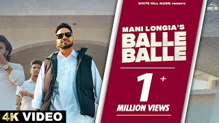 BALLE BALLE Official Video Mani Longia  Sync  Punjabi Songs 2024  Punjabi Rap Songs [upl. by Carli]