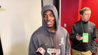 Alabama Football WR Germie Bernard Interview  Auburn Postgame [upl. by Shep323]