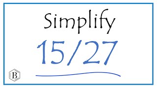 How to Simplify the Fraction 1527 [upl. by Asum]