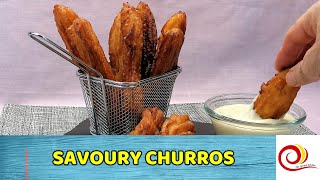 How to make SAVOURY CHURROS [upl. by Alioz]