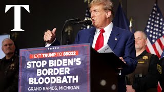 Donald Trump calls migrants animals during USMexico border speech [upl. by Florentia]