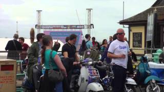 Brighton 2015 Mod Scooter Rally Weekender [upl. by Nnayelhsa]