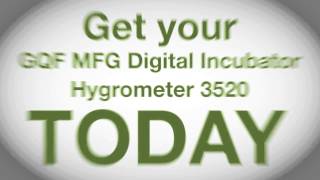 GQF MFG Digital Incubator Hygrometer 3520 [upl. by Hsur480]