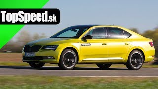 Škoda Superb 20 TSI Sportline III test  Maroš ČABÁK TOPSPEEDsk [upl. by Idoux957]