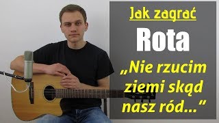 127 Jak zagrać na gitarze Rota  JakZagracpl [upl. by Annoit]