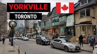 Exploring Yorkville Toronto  Torontos Neighborhoods 🇨🇦 [upl. by Lilahk]