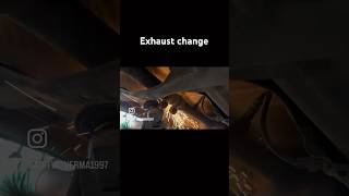 Skoda fabia 14 MPI exhaust change [upl. by Ardnasirk]