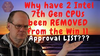 New Updated Win 11 CPU Lists for Intel and AMD dated Oct 8 2021 Two 7th Gen CPUs Vanish 7700K [upl. by Adda]