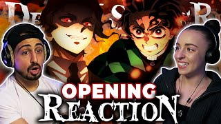 This Demon Slayer Opening was AMAZING Demon Slayer Season 4 OPENING REACTION [upl. by Apps850]