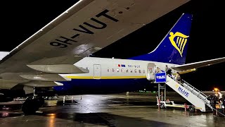 Ryanair Boeing 737 MAX 8200 Night Takeoff from London Stansted  STNMLA [upl. by Yelkreb889]