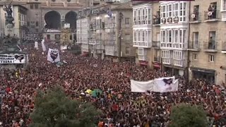 Fiestas de Blanca Vitoria gasteiz bajada de celedon 2024 [upl. by Karl]