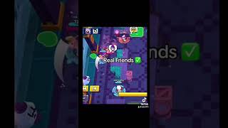 Fake vs Real Friends tiktok brawl gaming brawlstars supercell youtubeshorts virlshort [upl. by Bronwyn]