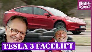 Förnuft amp känsla kör Tesla Model 3 facelift Highland [upl. by Yung339]