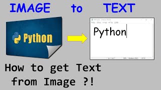 python tutorial get TEXT from IMAGE using pytesseract [upl. by Pavlish]