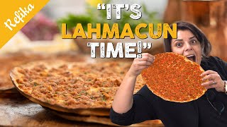 How to Make Crunchy LAHMACUN At Home 😋 One of The Best Turkish Foods  Perfect for PIZZA Lovers [upl. by Newob]