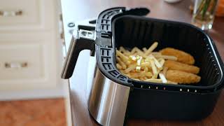 Olcsó forrólevegős sütő  Proscenic T21 air fryer teszt [upl. by Ahsikit]