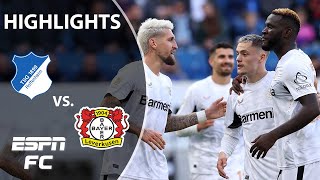 Hoffenheim vs Bayer Leverkusen  Bundesliga Highlights  ESPN FC [upl. by Magulac]