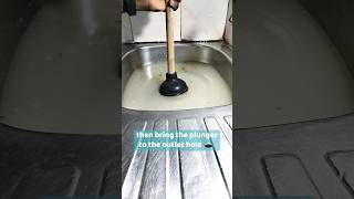 How to unclog your kitchen sink using the plunger  DIY Unclog your sink using the plunger [upl. by Mehetabel]