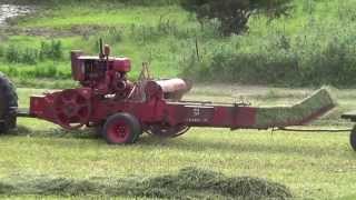 International Harvester McCormick Deering 55 T Baler Kraft Farm [upl. by Leahcimal870]