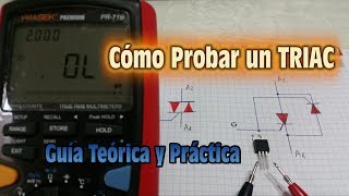 Como Probar un TRIAC  Guia Teorica y Practica paso a paso [upl. by Sunshine]