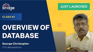 Class 3  Overview of Database What is a database how does it store data amp 4 major db operations [upl. by Innaig]