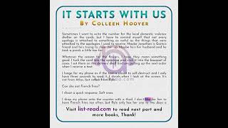 It Starts With Us by Colleen Hoover audiobook [upl. by Oiceladni]