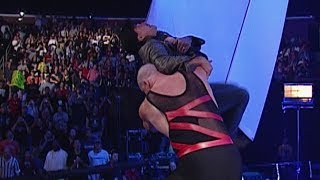 Kane chokeslams Eric Bischoff off the stage [upl. by Carleen269]