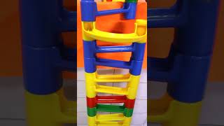 marble run ASMR kumikumi slope wooden Wiggle slopes HABA Large Circle short1214marblerun [upl. by Bandler]