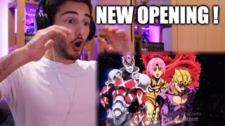 REACTION NEW JOJOS GOLDEN WIND Opening 2 Diavolo version INSANE 2nd version [upl. by Nonah]