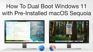 How to Dual Boot Windows 11 with Preinstalled macOS Sequoia  Step By Step  Hackintosh [upl. by Ornas]