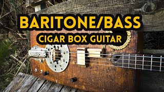 Miku bass amp baritone resonator cigar box guitar [upl. by Esital]